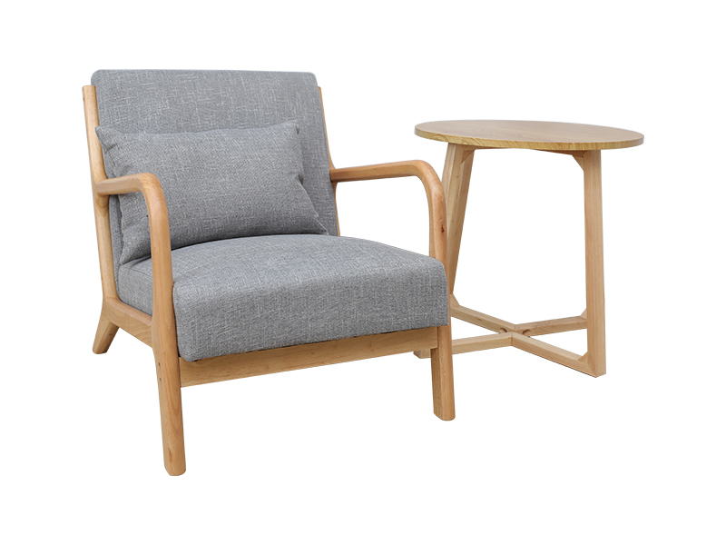 เก้าอี้หนัง สไตล์โมเดิร์น แขนไม้, เก้าอี้ห้องนั่งเล่น, เฟอร์นิเจอร์ในร่ม YQ-K2001