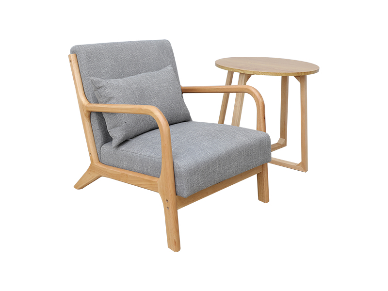 เก้าอี้หนัง สไตล์โมเดิร์น แขนไม้, เก้าอี้ห้องนั่งเล่น, เฟอร์นิเจอร์ในร่ม YQ-K2001