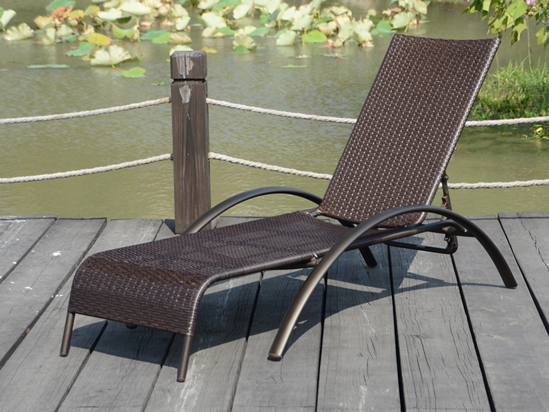 Rattan Lounge, Daybed กลางแจ้ง, สระว่ายน้ำริมสระน้ำ YQ-RB-436