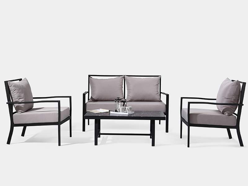 โซฟาสวนสมัยใหม่ รายการลานบ้าน 4 ชิ้น YQA-1012