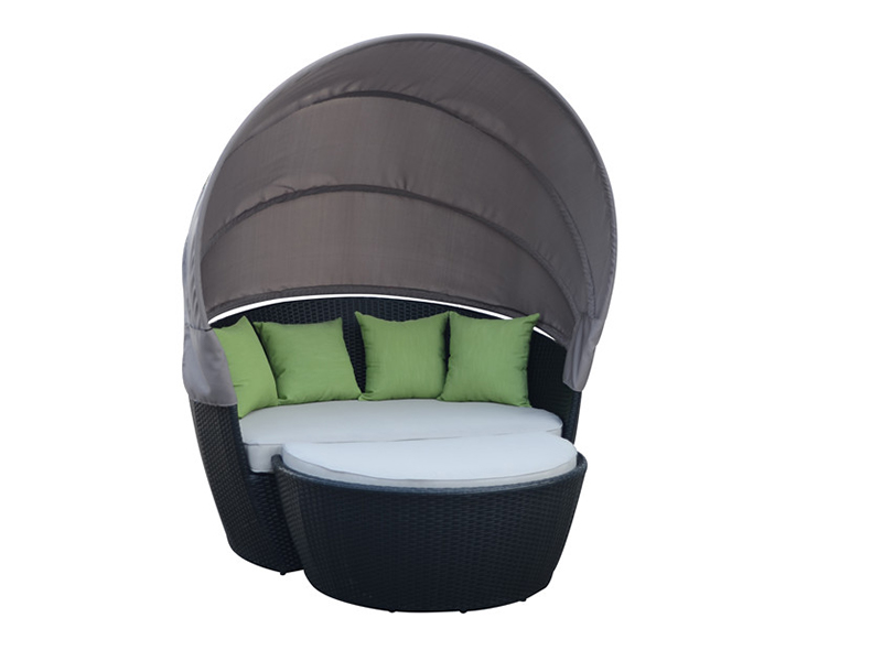 เตียงหลังคาหวายกลางแจ้ง YQR-285