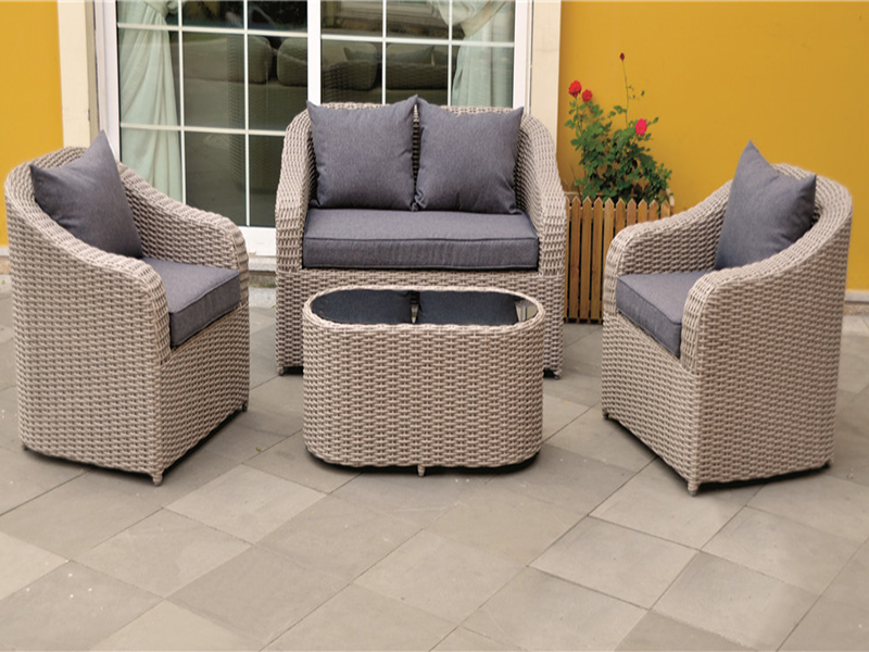 ชุดโซฟา Rattan, กรอบอลูมิเนียม, ชุดโซฟา Rattan ทอมือ, YQR-408