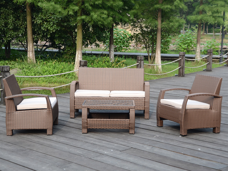 ชุดโซฟา Rattan, KD Design, อลูมิเนียมเฟรม YQR-458