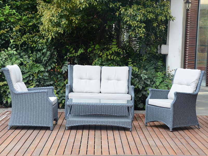 ชุดโซฟา Rattan 4PCS, Furniture Rattan Furniture European Market YQR-496